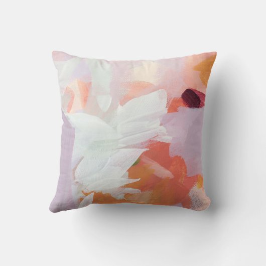 カラフル絵を描ユニーク抽象芸術オリジナル クッション (裏面)