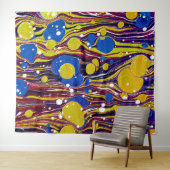 カラフル絵を描型 タペストリー (インサイチュ(横))