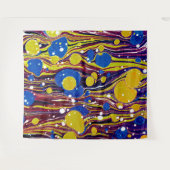 カラフル絵を描型 タペストリー (正面(横))