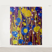 カラフル絵を描型 タペストリー (正面)