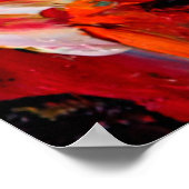 カラフル絵を描抽象芸術背景 ポスター (角)