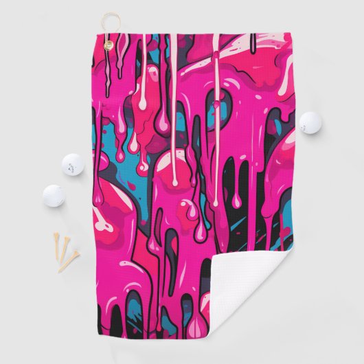 カラフル絵を描抽象芸術・ドライブ(15) ゴルフタオル (インサイチュ)