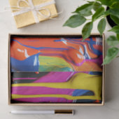 カラフル絵を描抽象芸術・ドライブ(17) 薄葉紙 (ギフト)