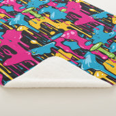 カラフル絵を描抽象芸術・ドライブ(1) シェルパブランケット (3/4)