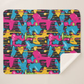 カラフル絵を描抽象芸術・ドライブ(1) シェルパブランケット (正面(横))