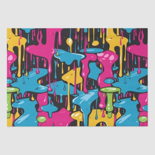 カラフル絵を描抽象芸術・ドライブ(1) 薄葉紙 (正面)