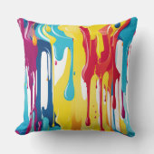 カラフル絵を描抽象芸術・ドライブ(3) クッション (正面)