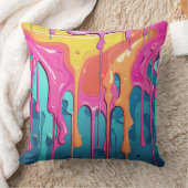 カラフル絵を描抽象芸術・ドライブ(7) クッション (ブランケット)