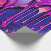 カラフル絵を描抽象芸術・ドライブ(8) ラッピングペーパー (角)