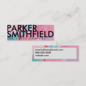 カラフル絵を描注 スキニー名刺 (正面/裏面)