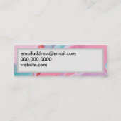 カラフル絵を描注 スキニー名刺 (裏面)