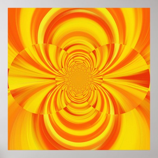 カラフル絵を描渦 ポスター (正面)