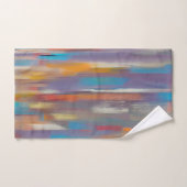 カラフル絵を描糸 バスタオルセット (ハンドタオル)