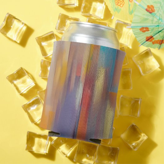 カラフル絵を描糸 缶クーラー (インサイチュ 夏)