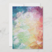 カラフル絵を描結婚s 招待状 (裏面)