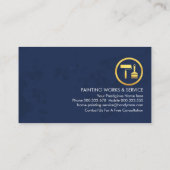 カラフル絵を描絵を描(ばちゃばちゃ)跳ねる 名刺 (裏面)