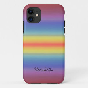 カラフル絵を描虹抽象芸術 iPhone 11 ケース