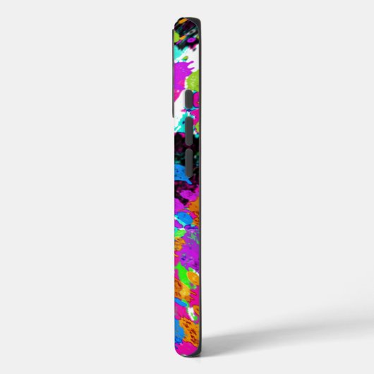カラフル絵を描(ばちゃばちゃ)跳ねる芸術的 Case-Mate iPhoneケース (裏面 / 左)
