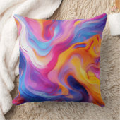 カラフル絵を描(ばちゃばちゃ)跳ねる芸術(11) クッション (ブランケット)