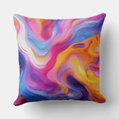 カラフル絵を描(ばちゃばちゃ)跳ねる芸術(11) クッション (裏面)