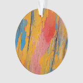 カラフル絵を描（ばちゃばちゃ）跳ねる オーナメント (正面)