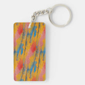 カラフル絵を描（ばちゃばちゃ）跳ねる キーホルダー (裏面)