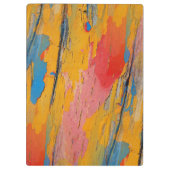 カラフル絵を描（ばちゃばちゃ）跳ねる クリップボード (裏面)