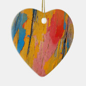 カラフル絵を描（ばちゃばちゃ）跳ねる セラミックオーナメント (右)