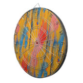 カラフル絵を描（ばちゃばちゃ）跳ねる ダーツボード (正面右)