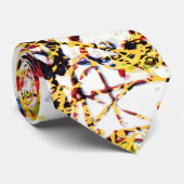 カラフル絵を描(ばちゃばちゃ)跳ねる ネクタイ (ロール)