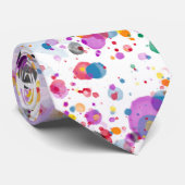 カラフル絵を描(ばちゃばちゃ)跳ねる ネクタイ (ロール)