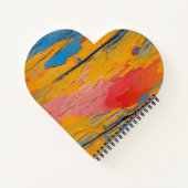 カラフル絵を描（ばちゃばちゃ）跳ねる ノートブック (裏面)