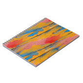 カラフル絵を描（ばちゃばちゃ）跳ねる ノートブック (左側)