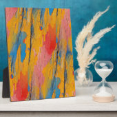 カラフル絵を描（ばちゃばちゃ）跳ねる フォトプラーク (側面)