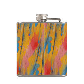 カラフル絵を描（ばちゃばちゃ）跳ねる フラスク (裏面)