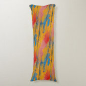 カラフル絵を描（ばちゃばちゃ）跳ねる ボディピロー (正面縦)