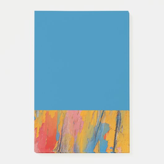 カラフル絵を描(ばちゃばちゃ)跳ねる ポストイット (正面)