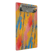 カラフル絵を描（ばちゃばちゃ）跳ねる ミニクリップボード (アングル)
