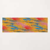 カラフル絵を描（ばちゃばちゃ）跳ねる ヨガマット (裏面(横))