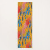 カラフル絵を描（ばちゃばちゃ）跳ねる ヨガマット (裏面)