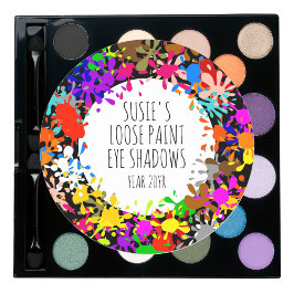 カラフル絵を描（ばちゃばちゃ）跳ねる ラウンドシール