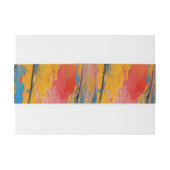 カラフル絵を描（ばちゃばちゃ）跳ねる 招待状ベリーバンド (裏面例)