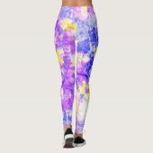 カラフル絵を描（ばちゃばちゃ）跳ねる#6 レギンス (裏面)
