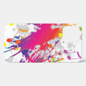 カラフル絵を描(ばちゃばちゃ)跳ねる Case-Mate iPhoneケース (裏面 (横))