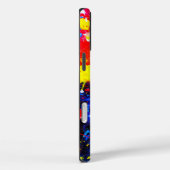 カラフル絵を描（ばちゃばちゃ）跳ねる Case-Mate iPhoneケース (裏面 / 右)