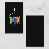 カラフル絵を描 Roller LGBT 絵を描 名刺 (正面/裏面)