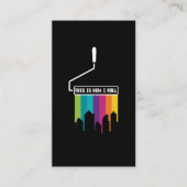 カラフル絵を描 Roller LGBT 絵を描 名刺 (正面)