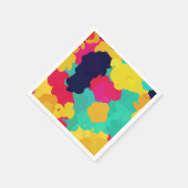 カラフル絵を描Fiesta Arts Craftsバースデーパーティー スタンダードカクテルナプキン (角)