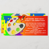 カラフル絵を描Palette Art絵を描's Birthday Party (正面/裏面)