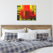 カラフル絵画のアート – ラップされたキャンバス キャンバスプリント (インサイチュ (寝室))